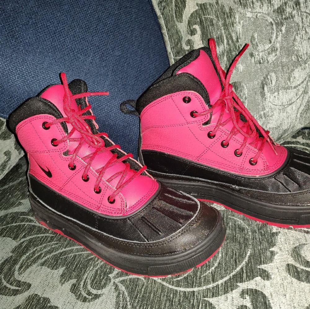 Black and red ACG boots